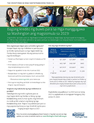 Tagalog language flyer for Working Families Tax Credit