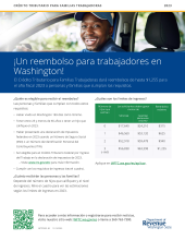 General Information Flyer for Working Families Tax Credit Spanish